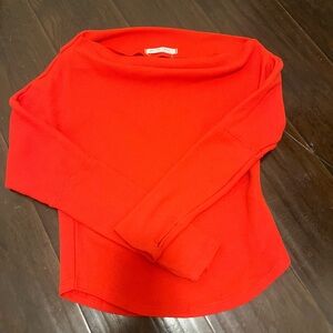 Bright Red Off-Shoulder Top